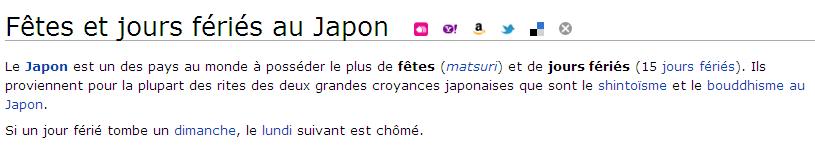Mythe et mythologie du travail au Japon - jours ferie